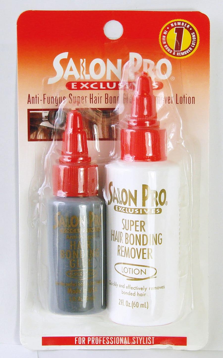 Salon Pro Anti Fungus Super Hair Bond Glue Remover Lotion Combo Blister Pack 1