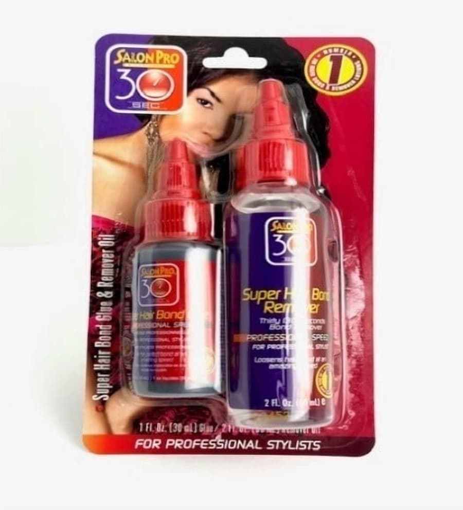 Salonpro Super Hair Bond Glue and Remover and Combo Blister 1 oz