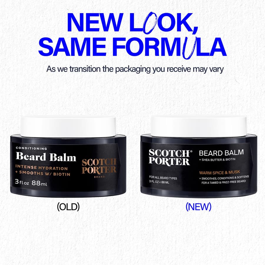 Scotch Porter Conditioning Beard Balm Smooth Shape Moisturize Soften Coarse Dry