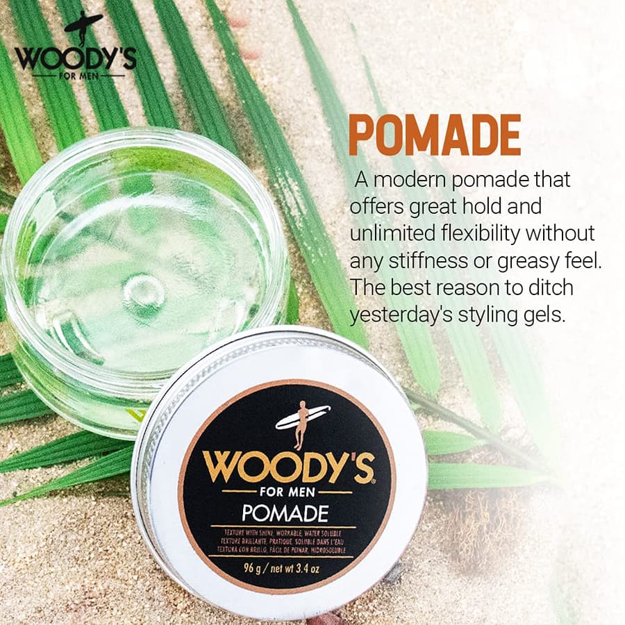 [Set] Woody's Hair Clay Pomade Matte Finish Medium Hold Water Soluble Styling Gel ’s