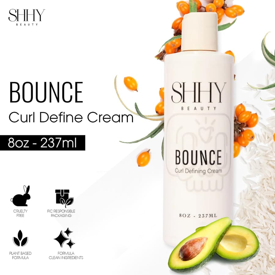 Bounce Curl Define Cream Lightweight Boucy Defined Curls Frizz Control and