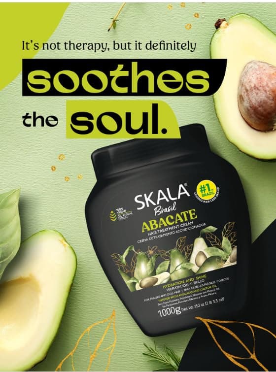Skala Brasil Abacate Hair Treatment Conditioning Cream 1000g for Fragile and