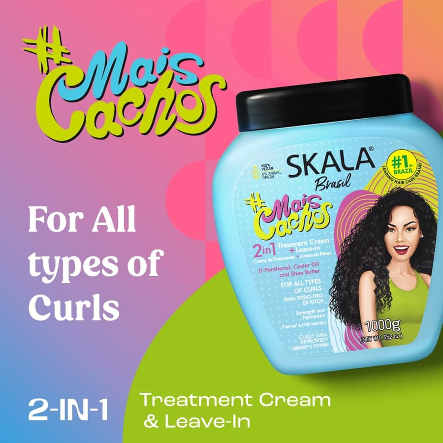 Skala Expert Mais Cachos 2 In 1 Treatment Cream Leave In Conditioner for Curly