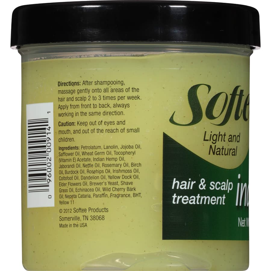 Softee Hair Scalp Treatment Indian Hemp . 12 oz