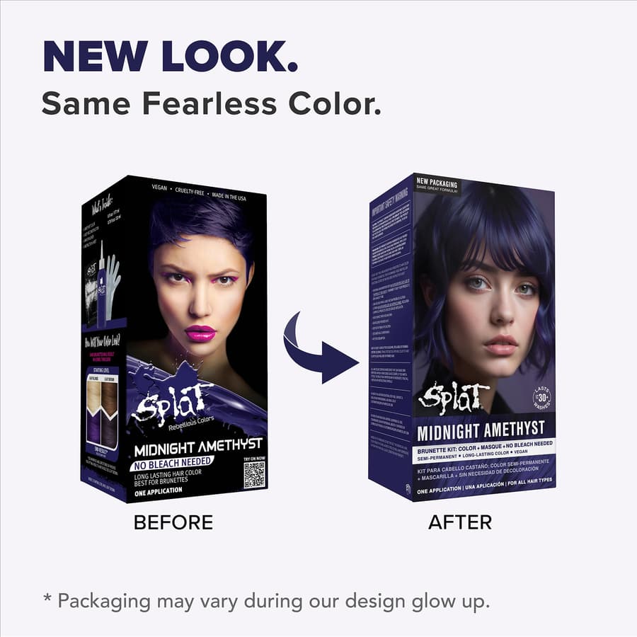 Splat Midnight Hair Color Amethyst 6 Fl Oz.