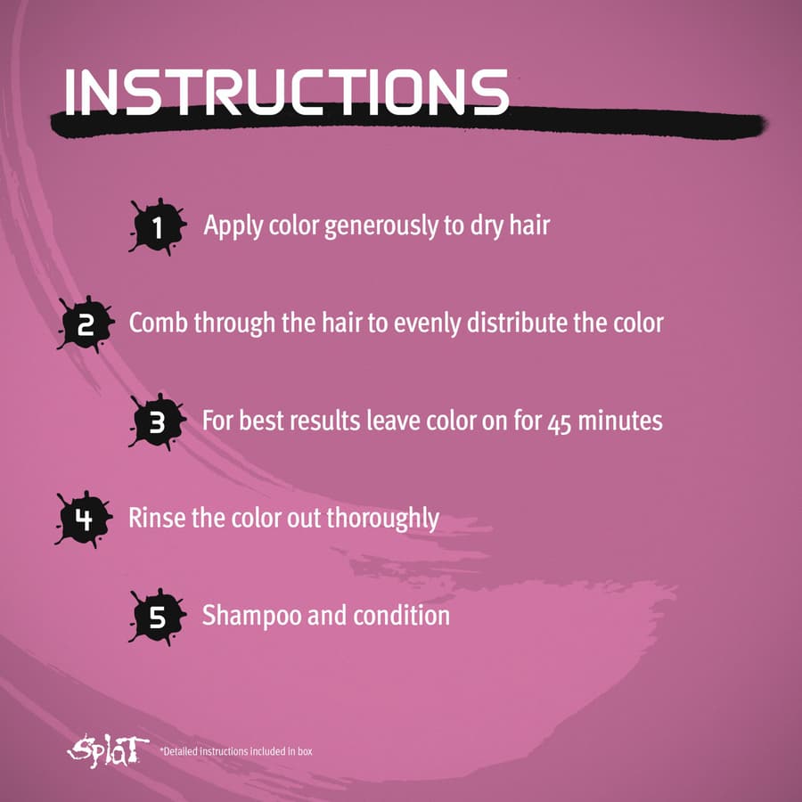 Splat Midnight Rosetta Semi Permanent Hair Dye Kit for Blondes 1 Application (Set)