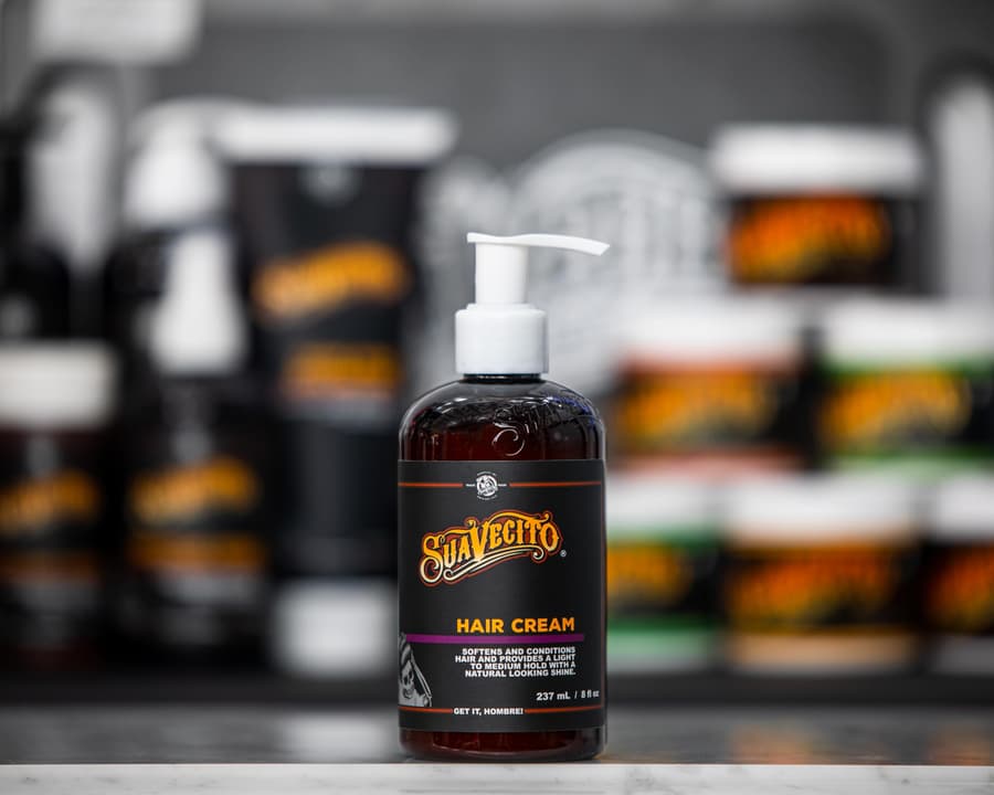 Suavecito Hair Cream Pump Bottle Medium Shine All Day Light Hold 8 oz