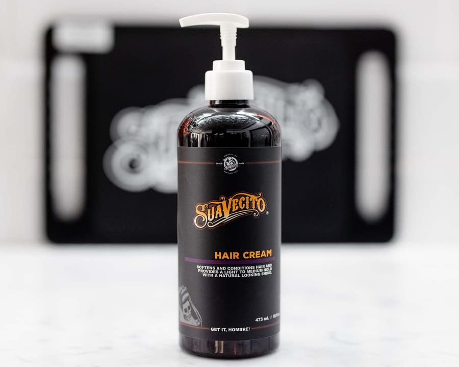 Suavecito Hair Cream Pump Bottle Medium Shine All Day Light Hold 8 oz