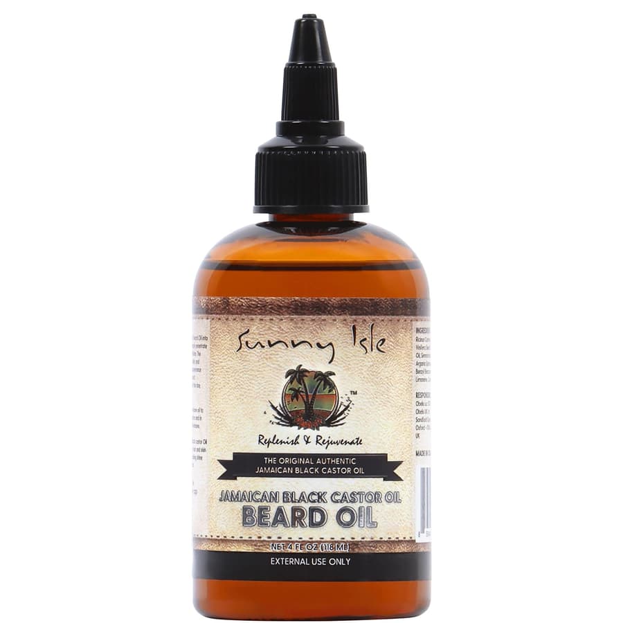 Sunny Isle Jamaican Black Castor Oil Beard Oil | Conditioning Growth Oil for