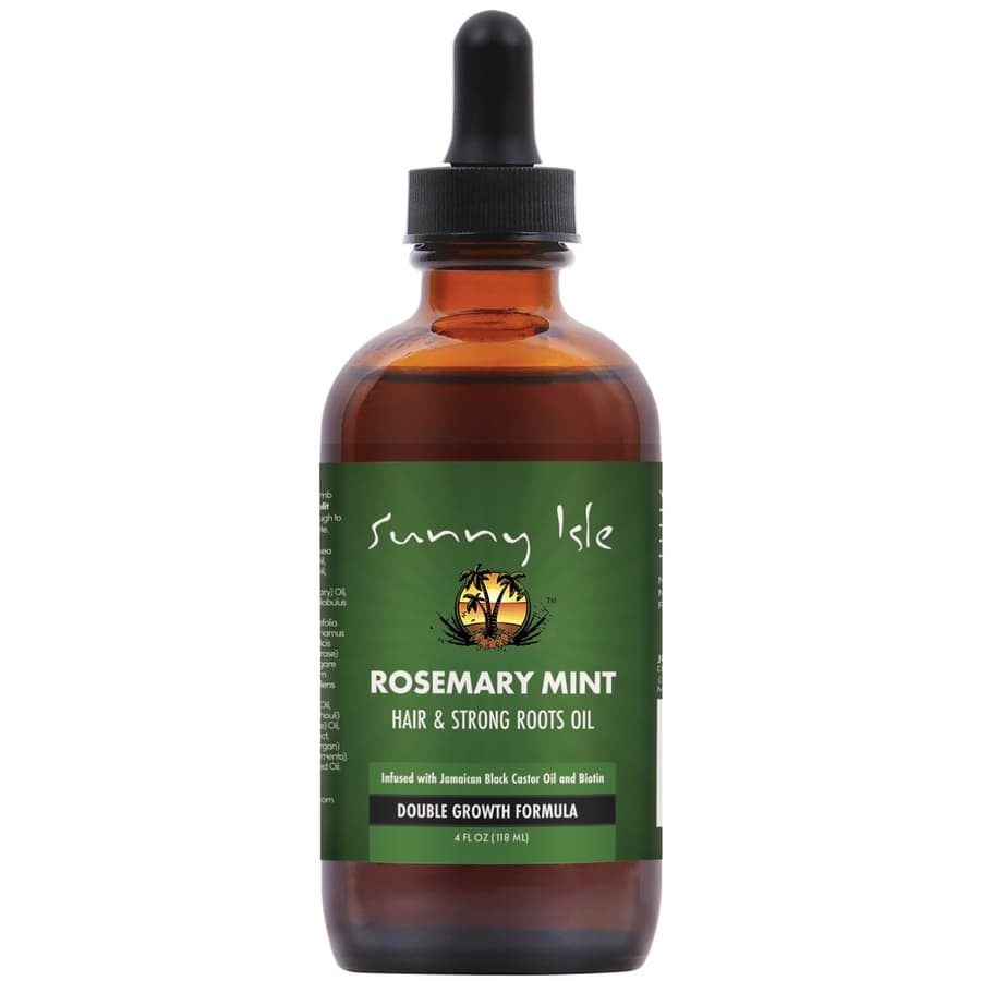 Sunny Isle Rosemary Mint Hair and Strong Roots Oil | Infused With Biotin