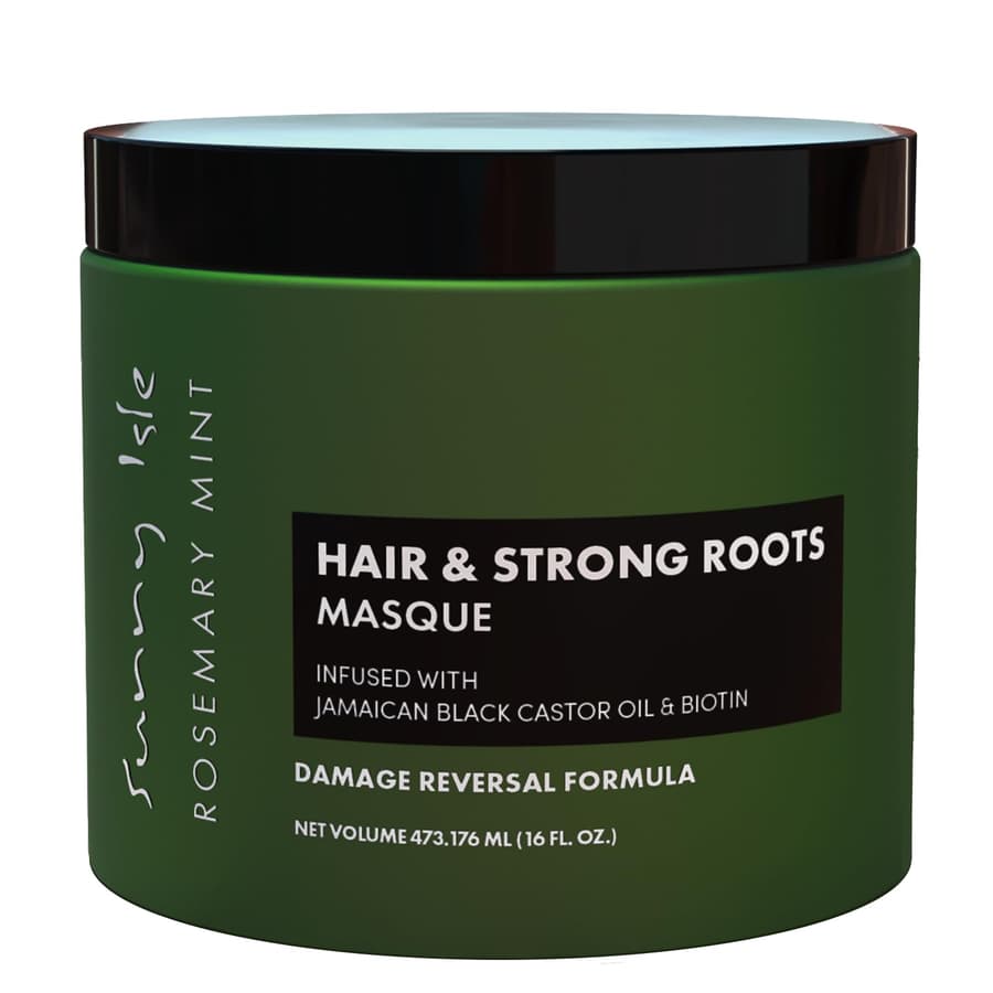 Sunny Isle Rosemary Mint Hair and Strong Roots Masque | Infused With Biotin and