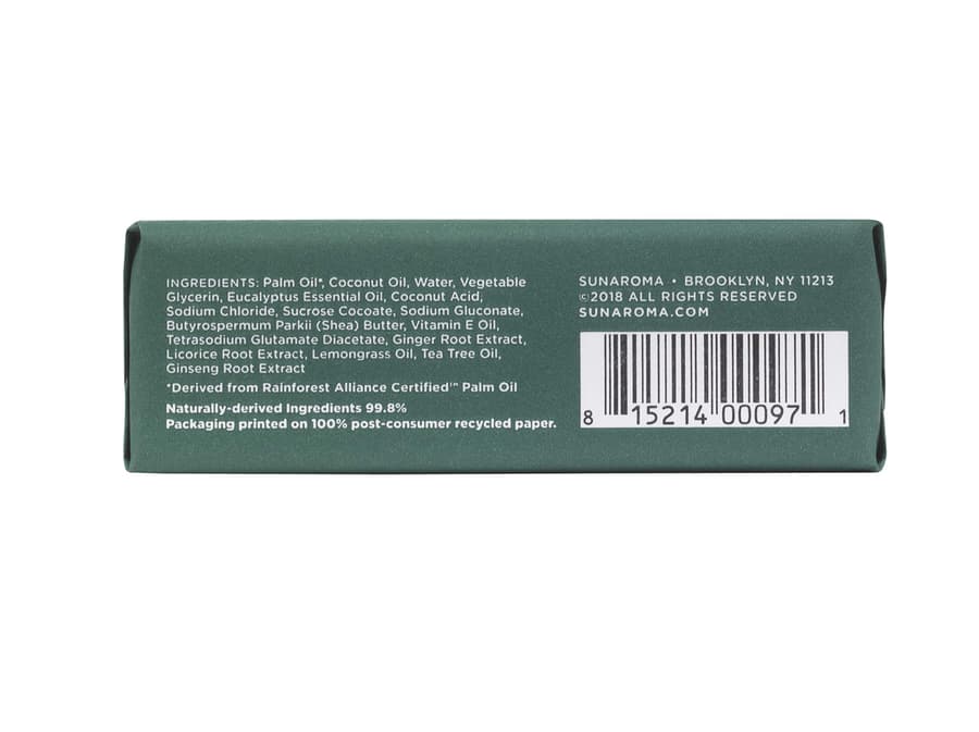 Sunaroma Eucalyptus With Tea Tree Oil Ginger Soap