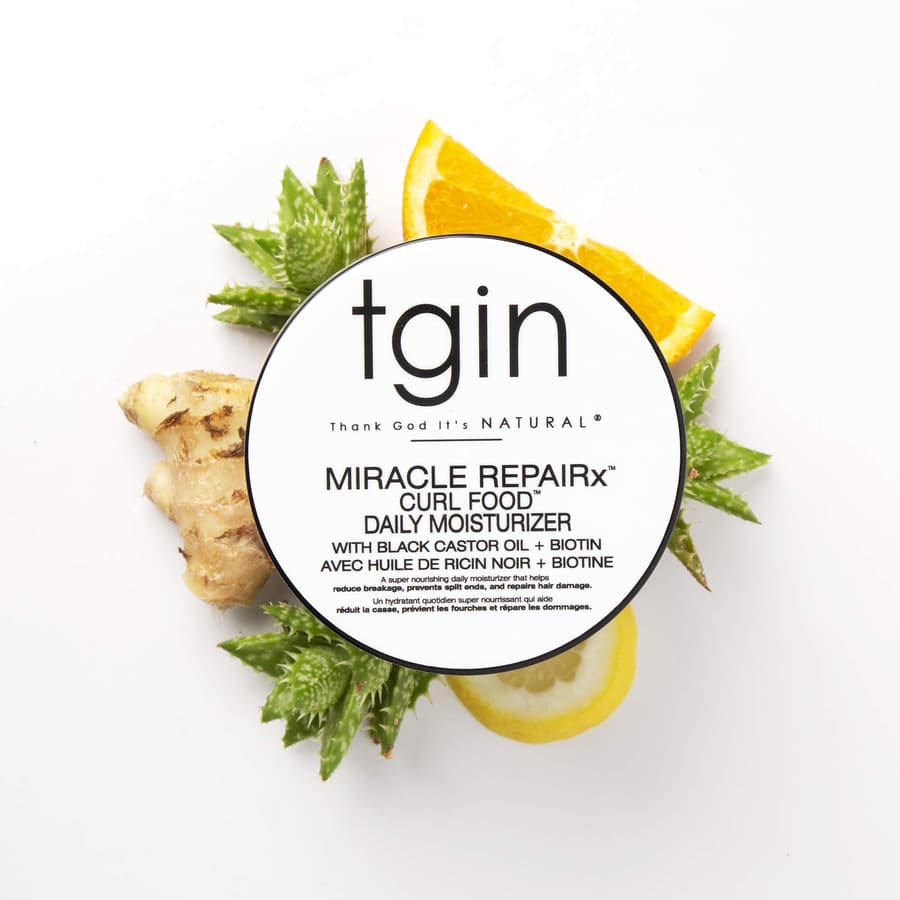 Tgin Miracle Repairx Curl Food Daily Moisturizer for Curly Coily and Wavy Hair