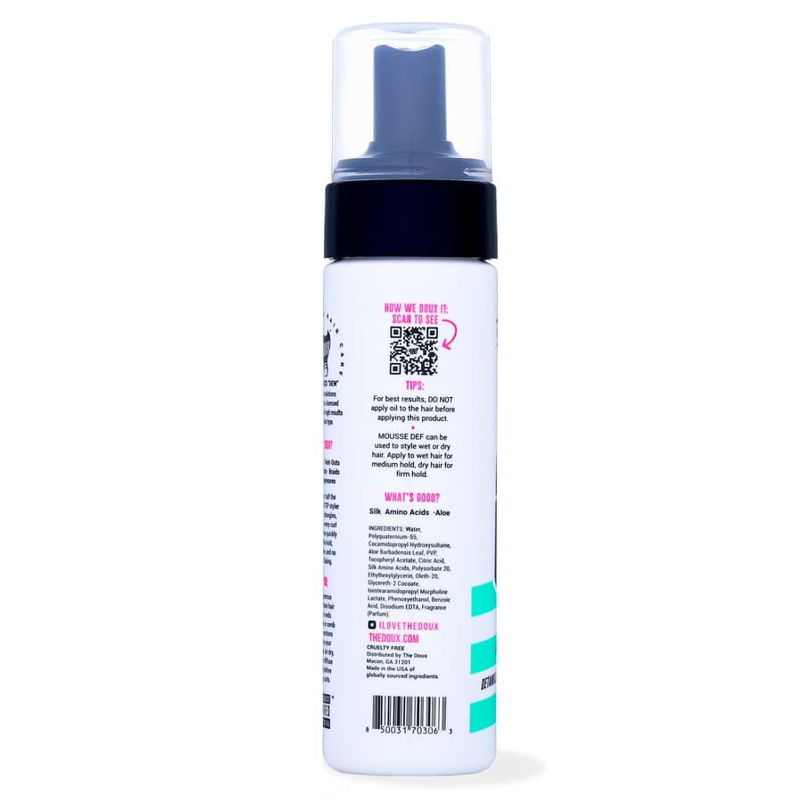 The Doux Multi Use Mousse for Curly Hair the Doux Mousse Def Texture Foam for