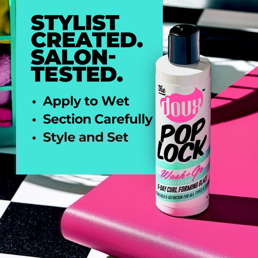 The Doux Pop Lock 5 Day Curl Forming Glaze for Natural Hair Anti Humidity Gel