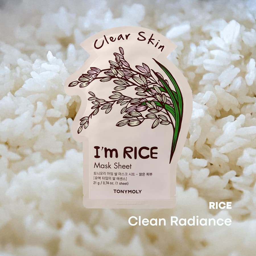 Tonymoly I’m Rice Sheet Mask Korean Skincare Face Mask for Hydration