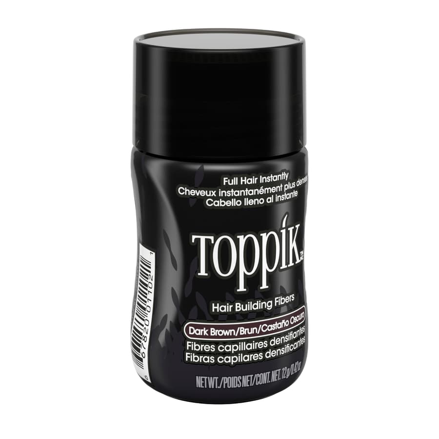Toppik Hair Building Fibers Dark Brown 12g Fill In Fine or Thinning Hair