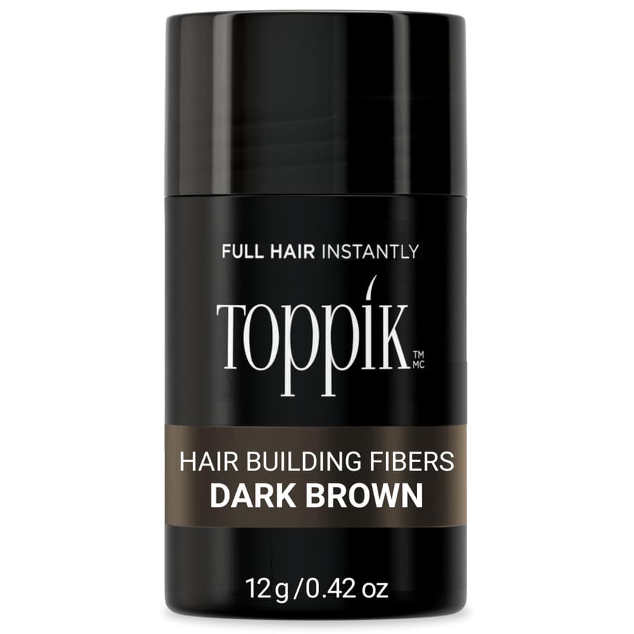 Toppik Hair Building Fibers Dark Brown 12g Fill In Fine or Thinning Hair