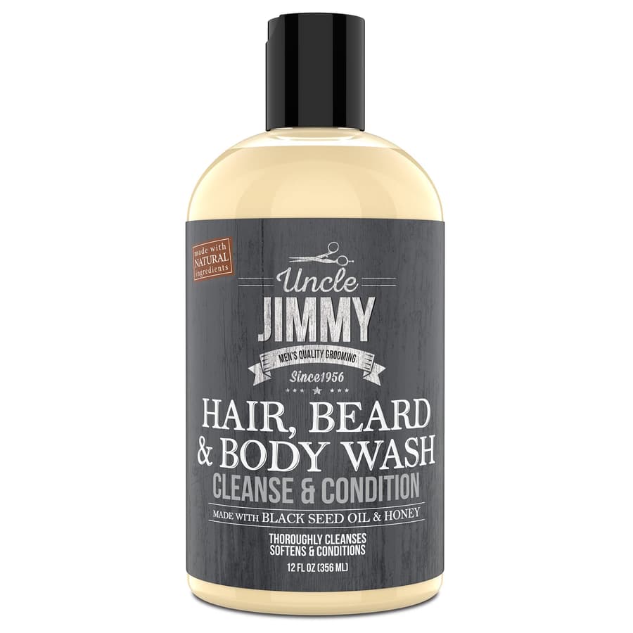 Uncle Jimmy Hair Beard Body Wash | Sulfate Free Paraben Free With Naturally