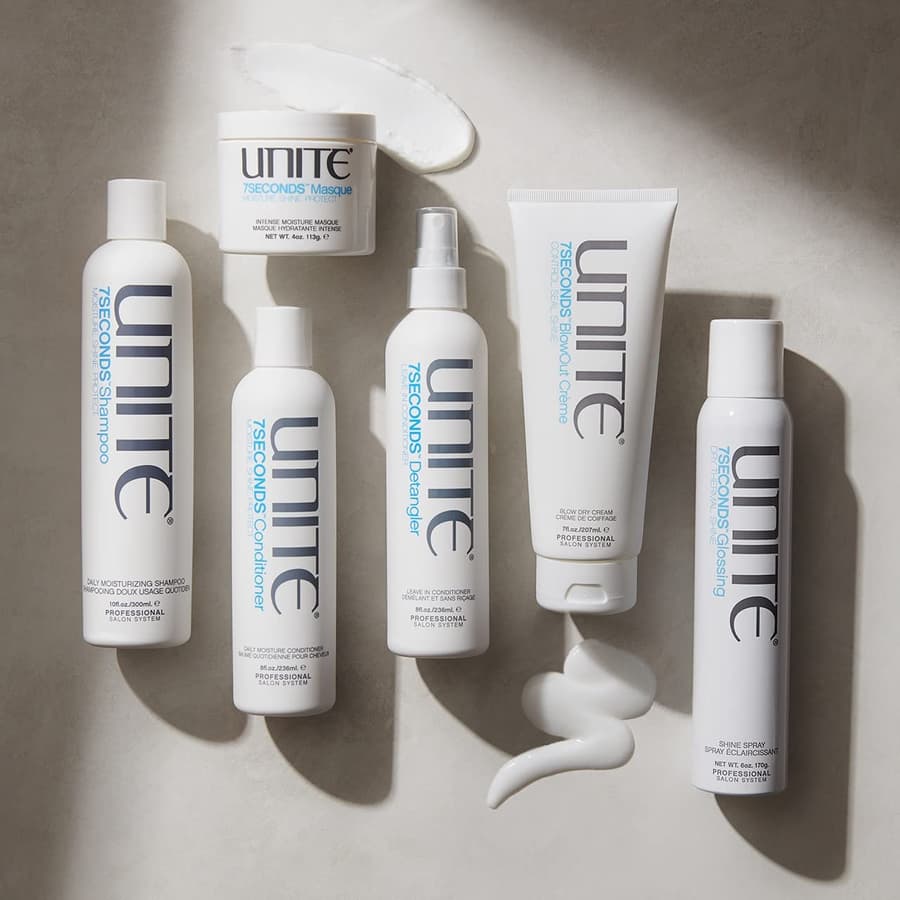 Unite Hair 7seconds Glossing Adds Shine Controls Frizz Protects From Uv Heat