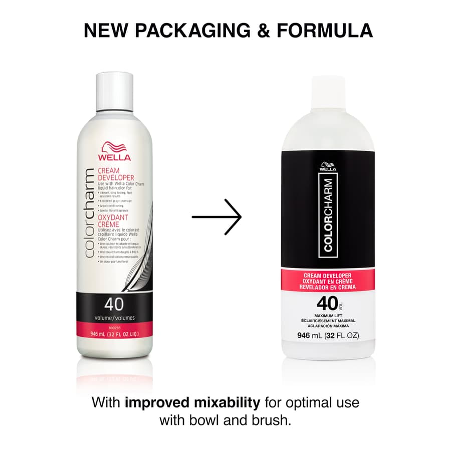 Colorcharm Cream Hair Color Developer | 40 Volume | for Optimal Gray Blending