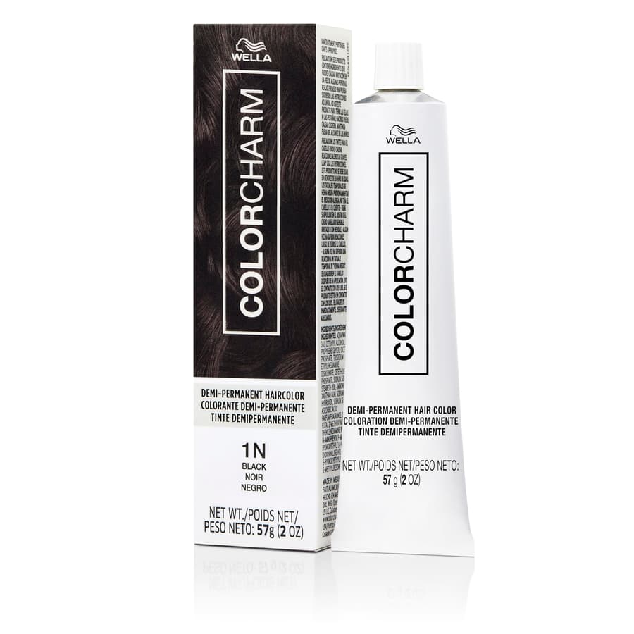 Colorcharm Demi Permanent Hair Color 1n Black Gloss Refresh Tone 2 Fl Oz