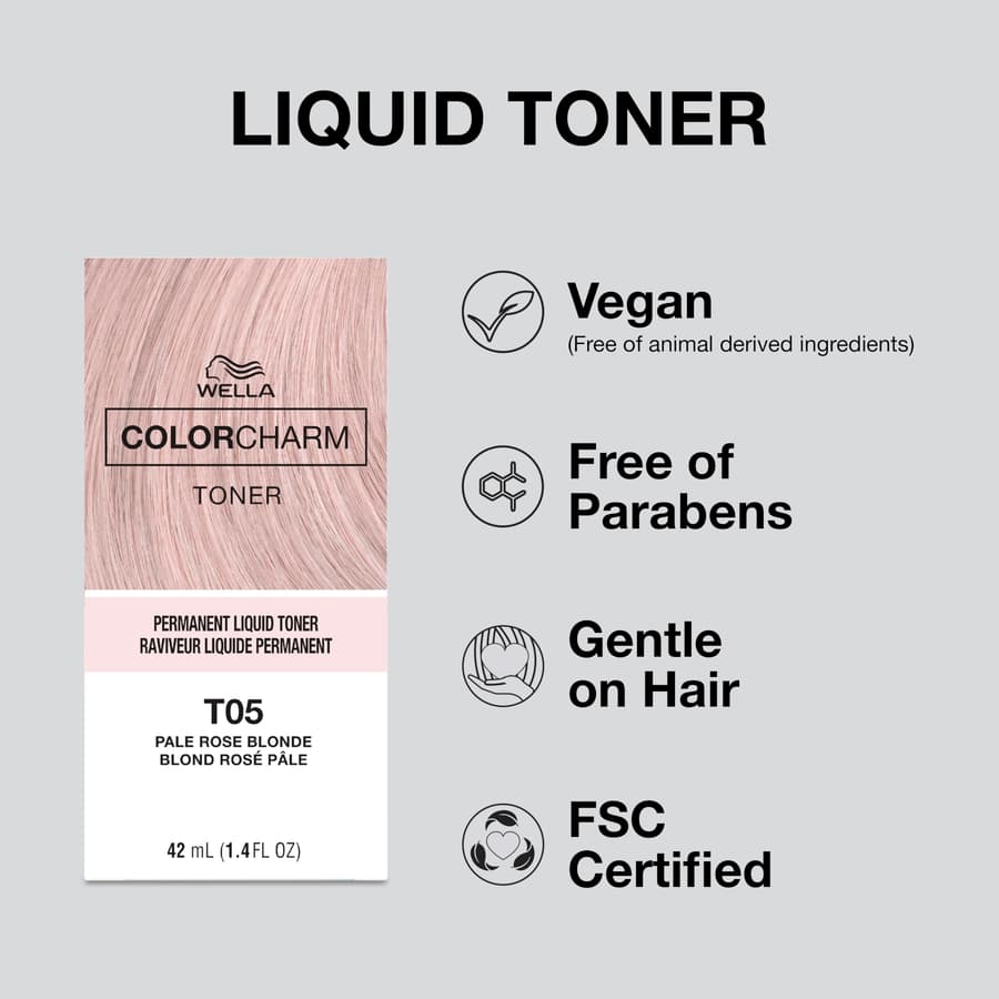 Colorcharm Permanent Liquid Toners | Neutralize Brass | Free of Parabens |