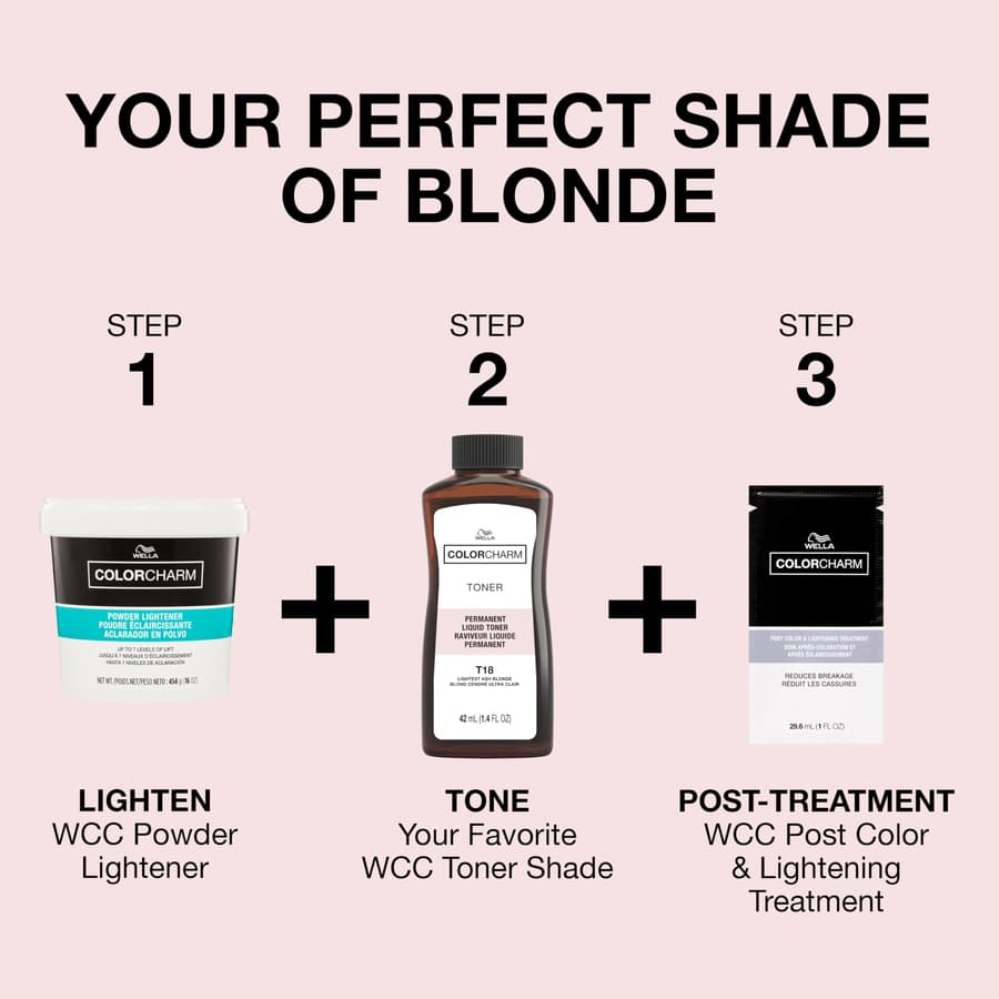 Colorcharm Permanent Liquid Toners | Neutralize Brass | Free of Parabens |