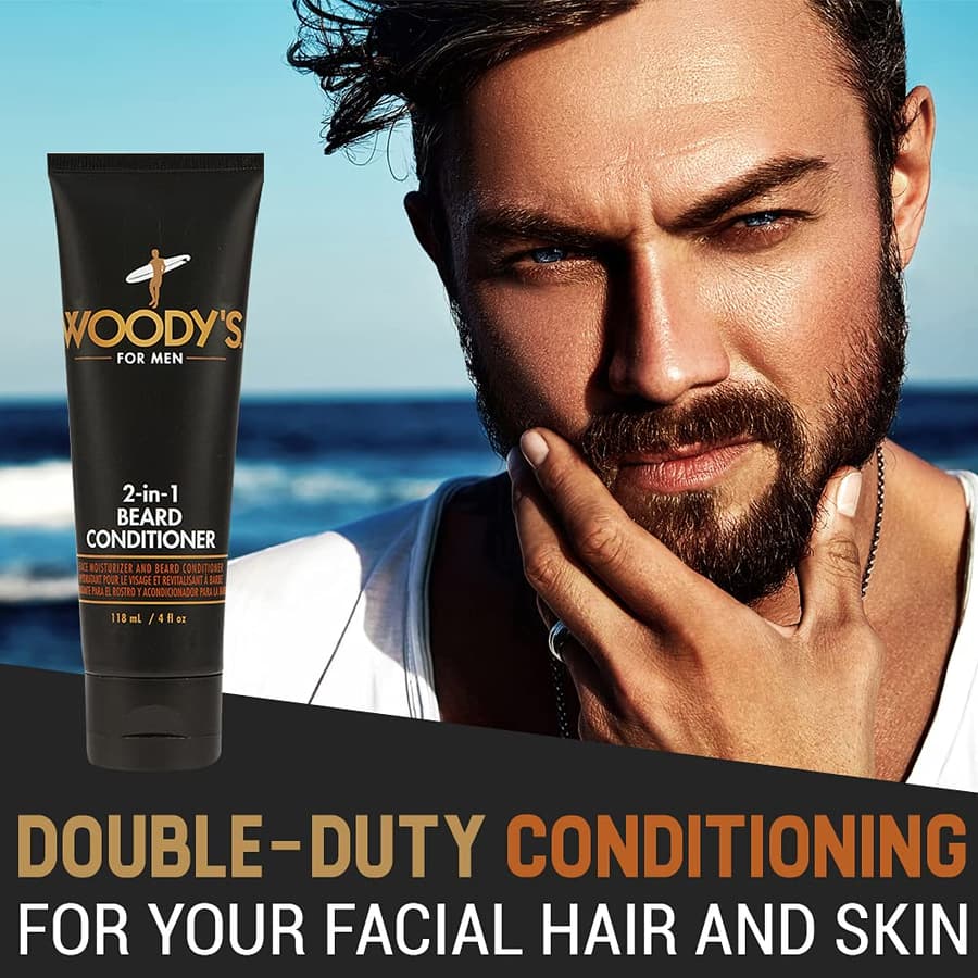 Woody's 2 In 1 Beard Conditioner Beard Softener Moisturizes Conditions Dry