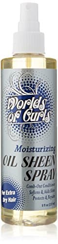 Worlds of Curls Comb Out Conditioner Oil Sheen Moisturizer Extra Dry Hair 8 oz