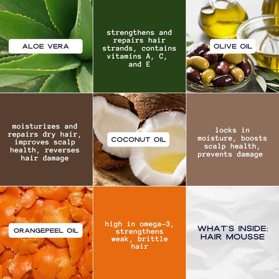 Young King Hair Care Kids Mousse for Boys | Volumize and Define Natural Curls |