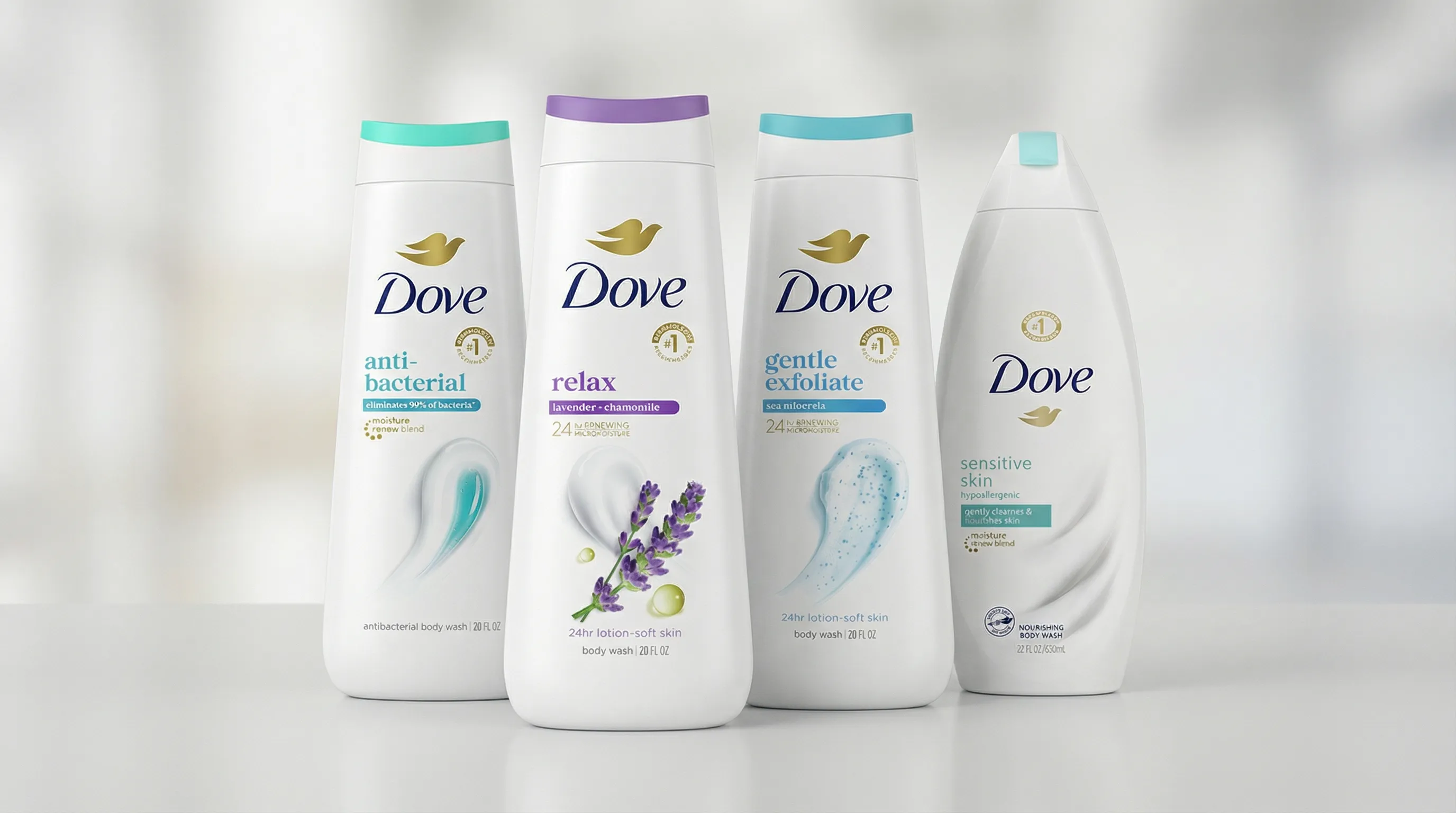 Dove Body Wash Wholesale Collection for Retailers and Distributor Buyers