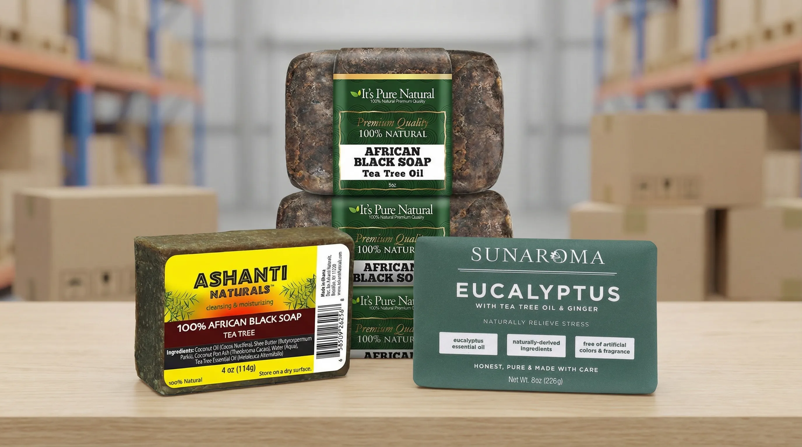 Tea tree body soap wholesale collection for resellers