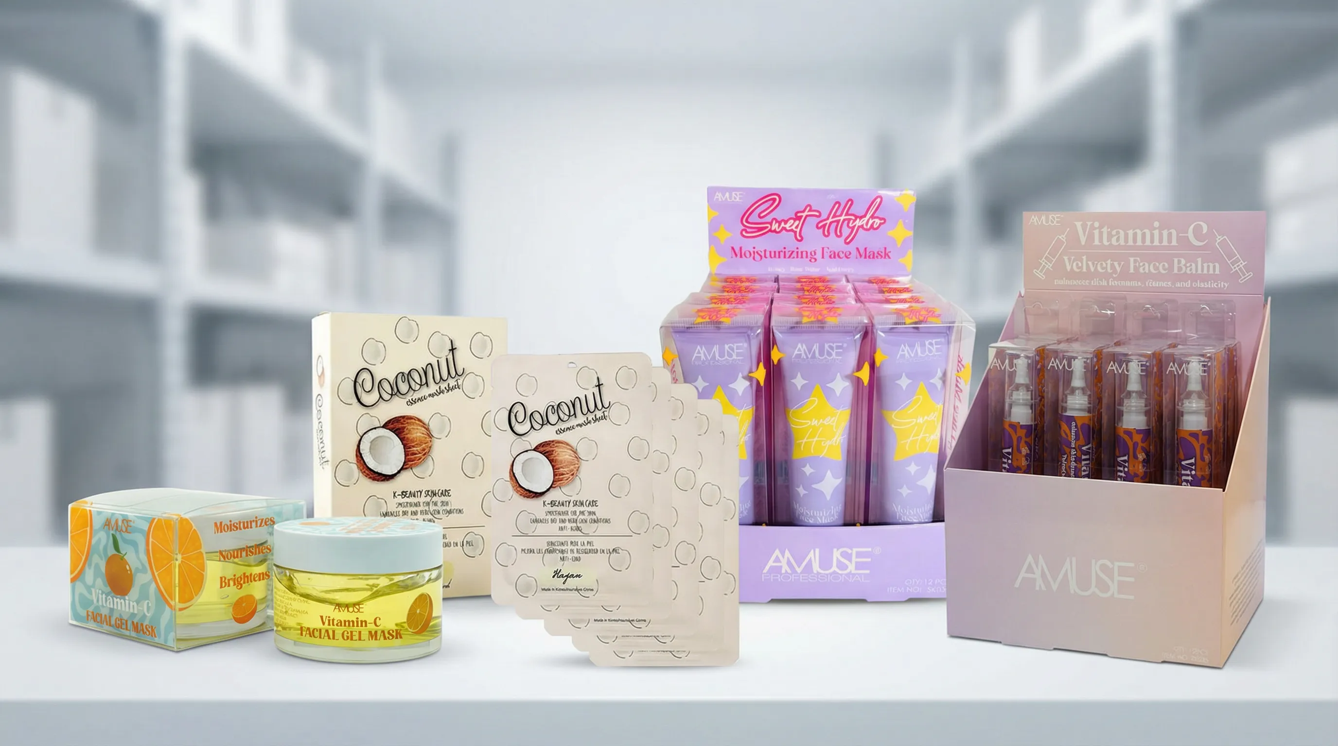 Wholesale custom face mask assortment for retailers and resellers