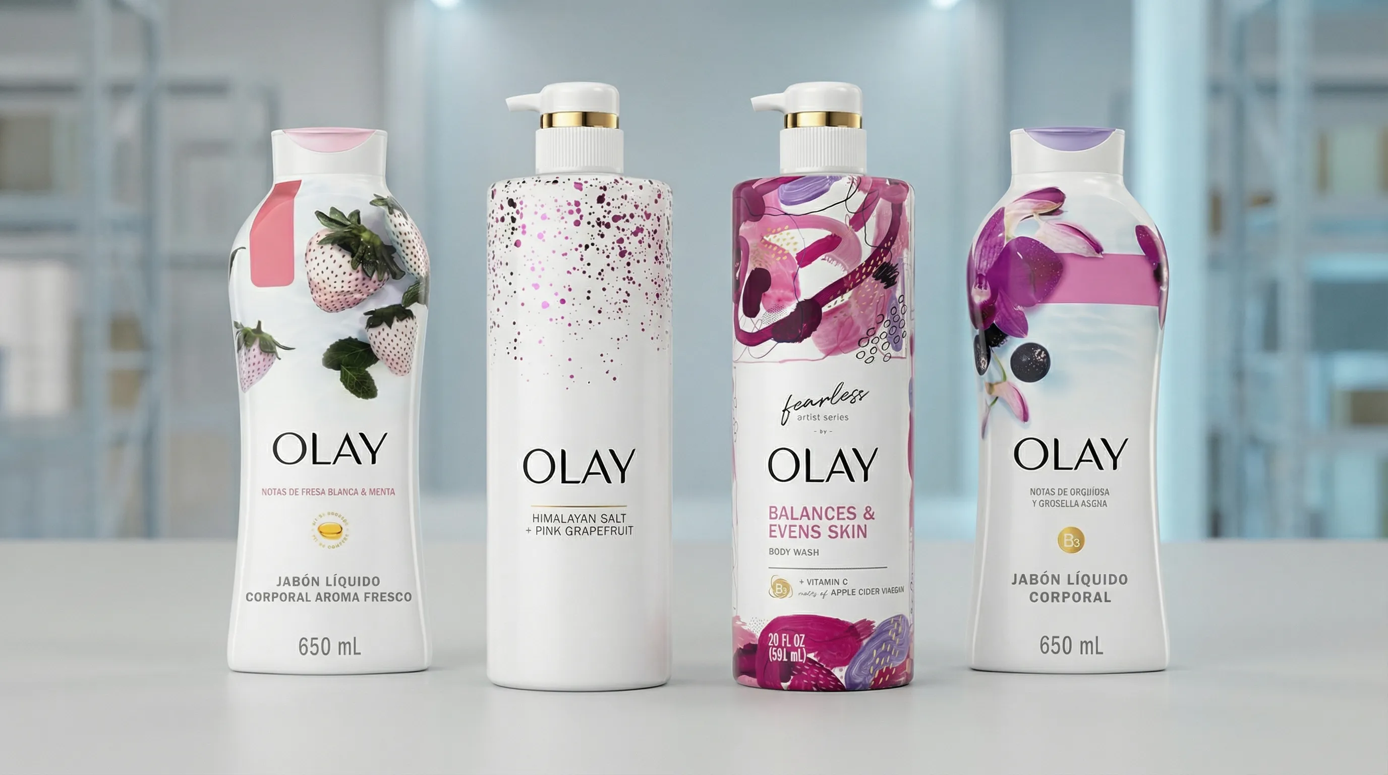 Wholesale Olay Body Wash Collection for B2B Resale