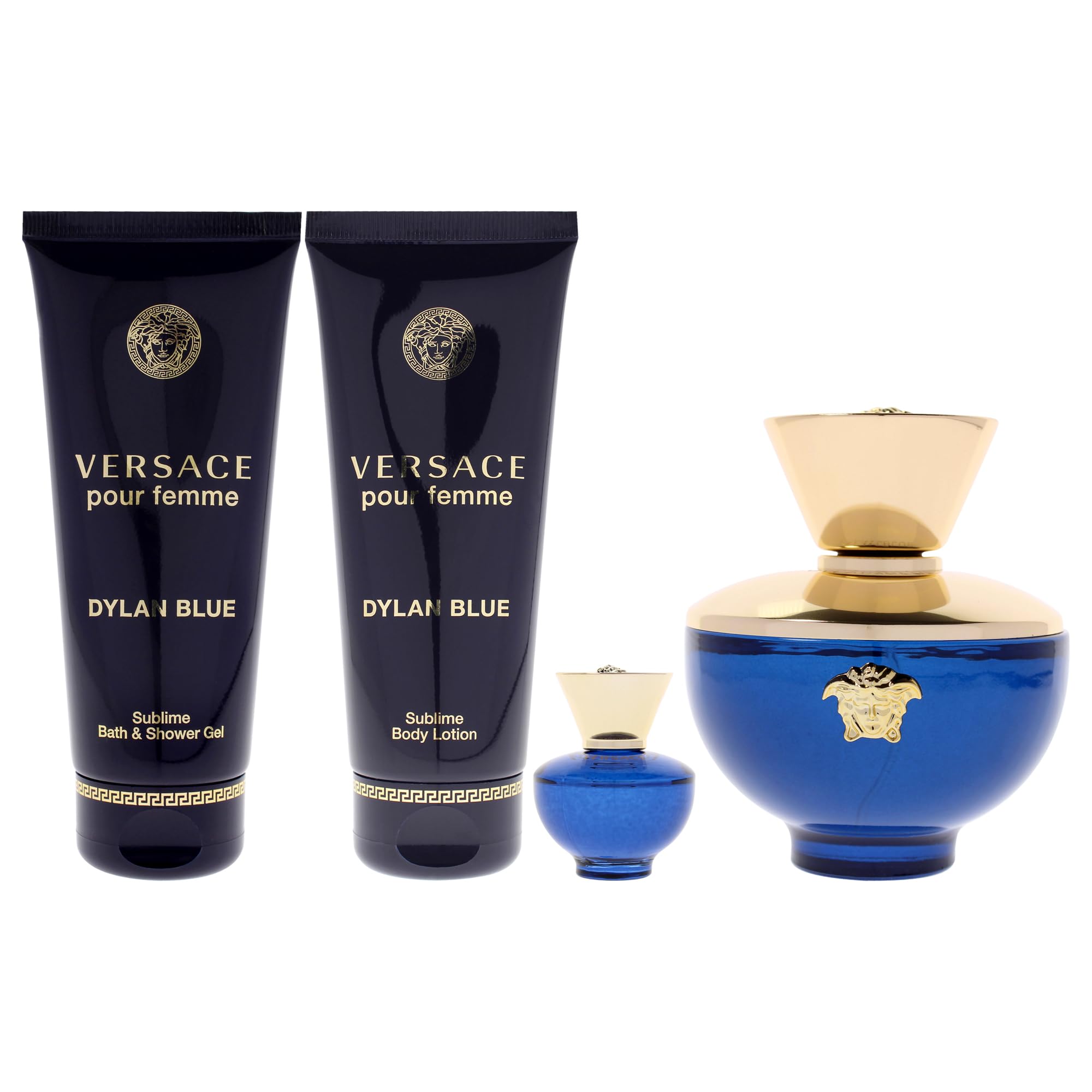 [Set] Versace Dylan Blue 3.4 L + 3.4 S/g + 3.4 B/l + Mini EDP - Thumbnail 2