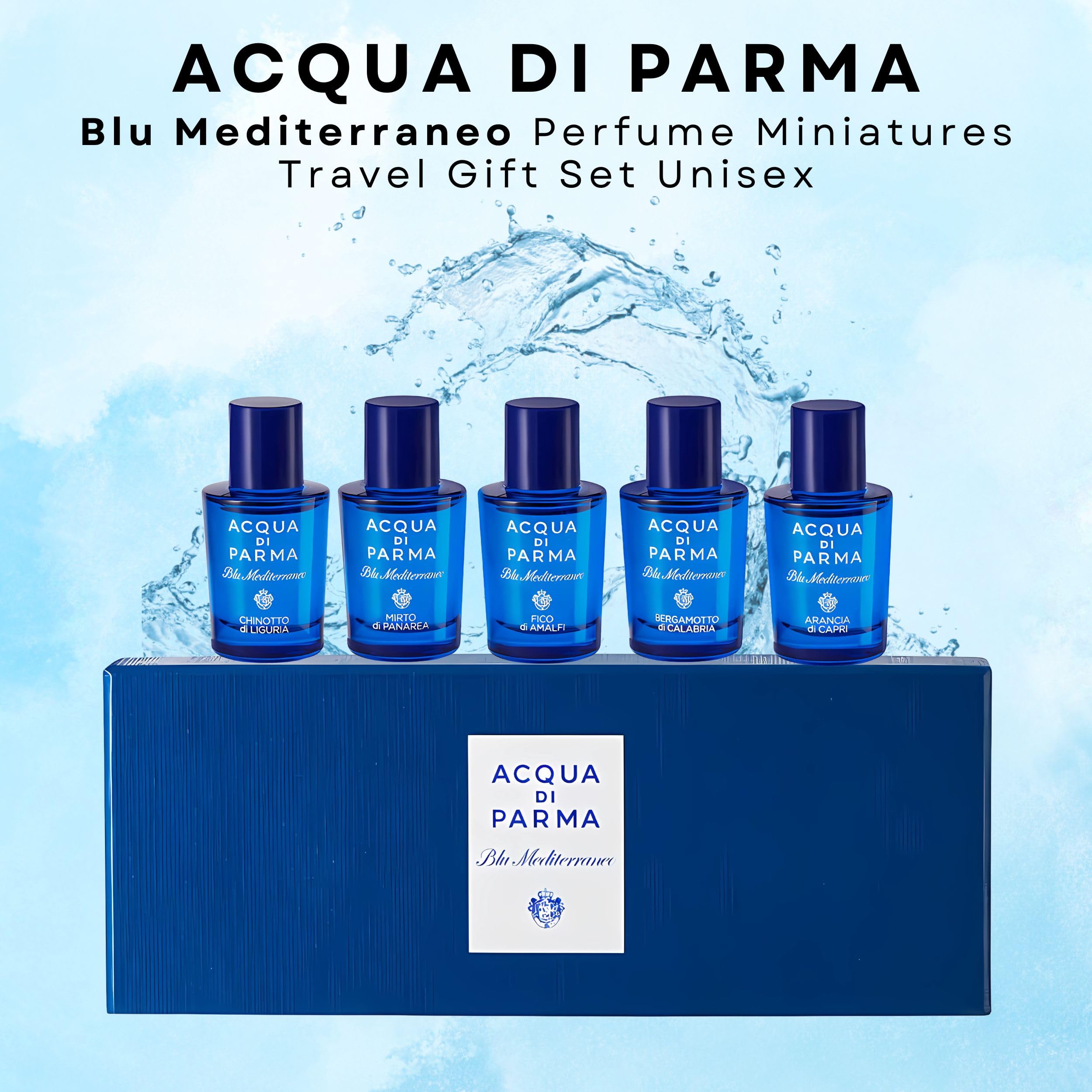 [Mini Set] Mini Set Adp Blu Mediterraneo 5x5ml U Italy 12pcs Bybox EDT 5 ml - Thumbnail 2