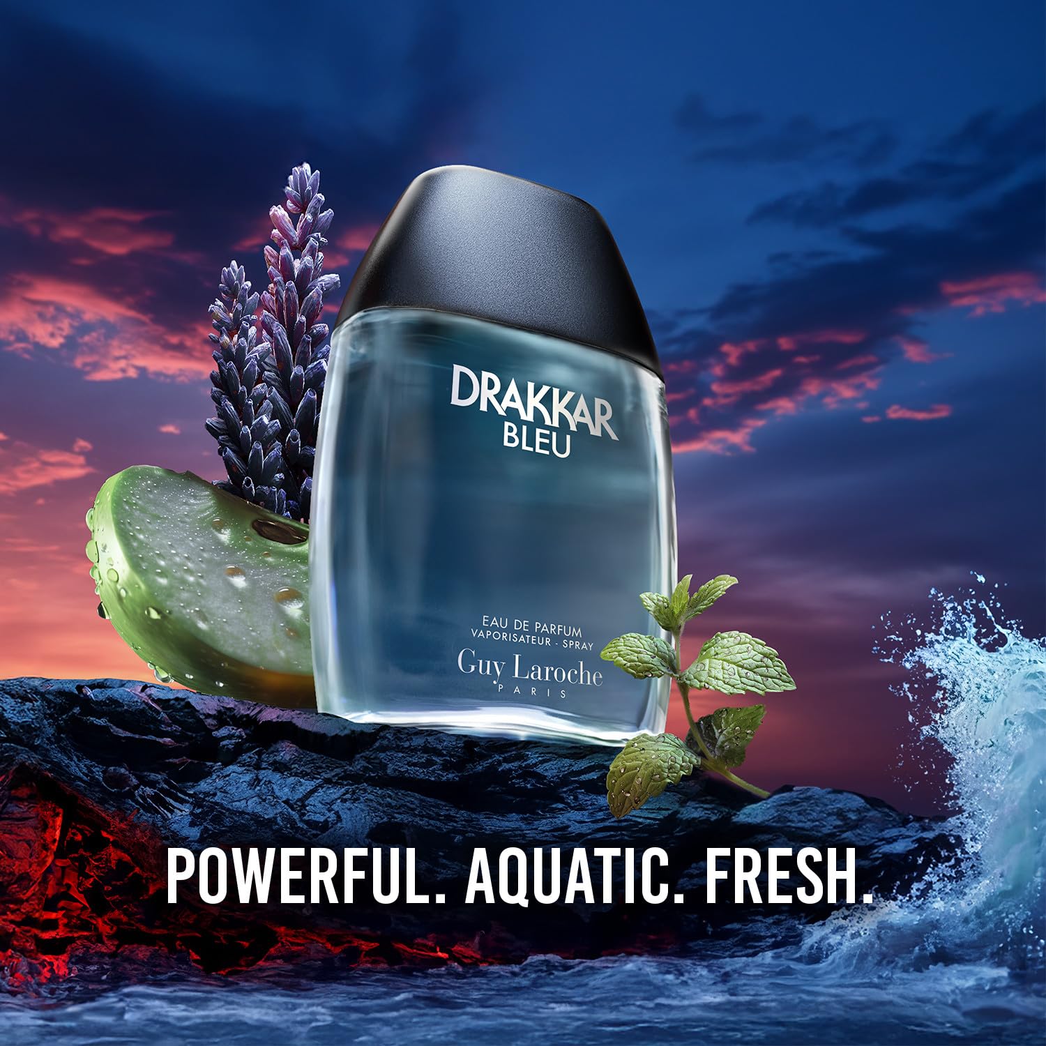 Guy Laroche Drakkar Bleu Iconic Designer Powerful Aquatic Fresh Aquatic Fougère - Thumbnail 2