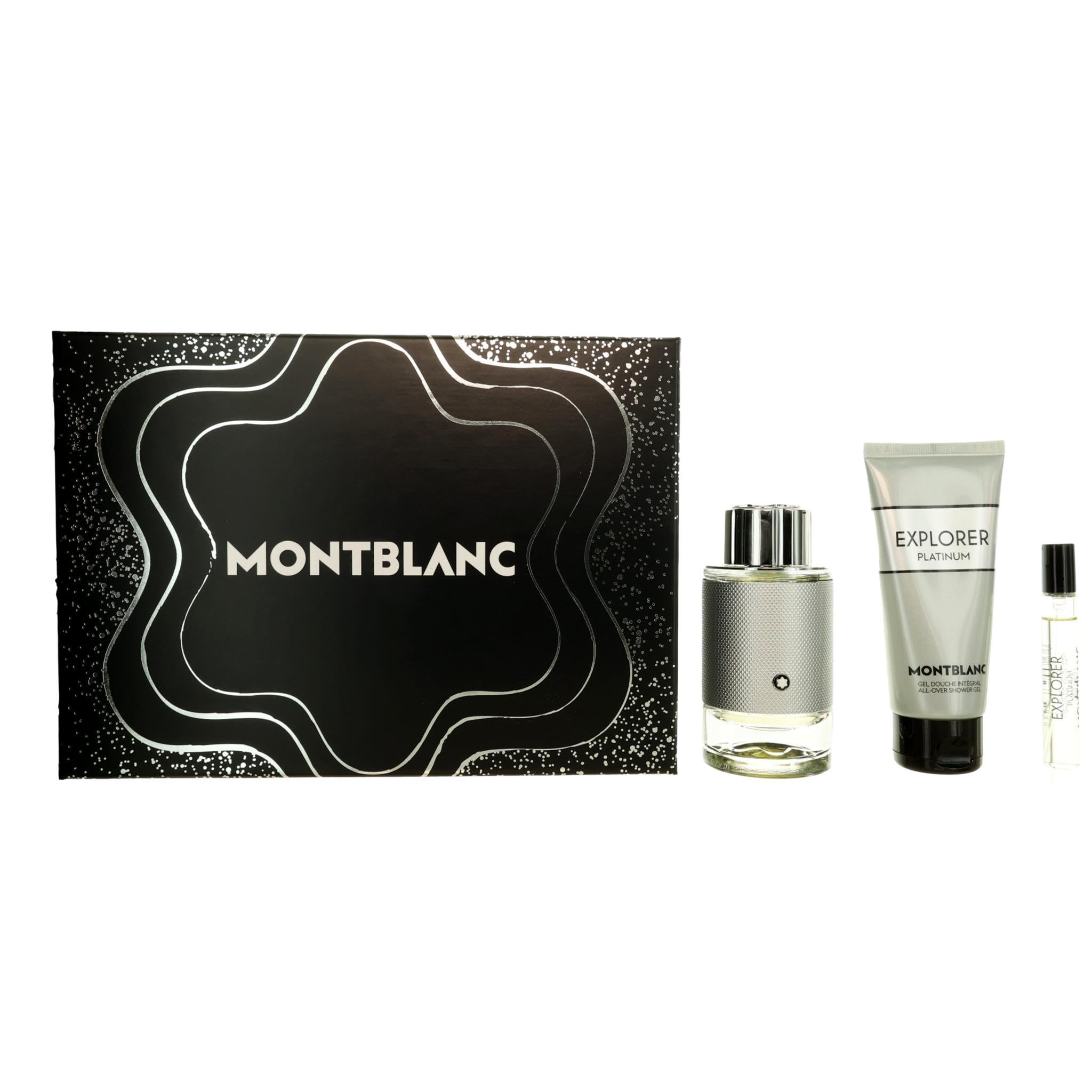 [Set] Explorer Platinum By Mont Blanc 3 Piece Set For Men
