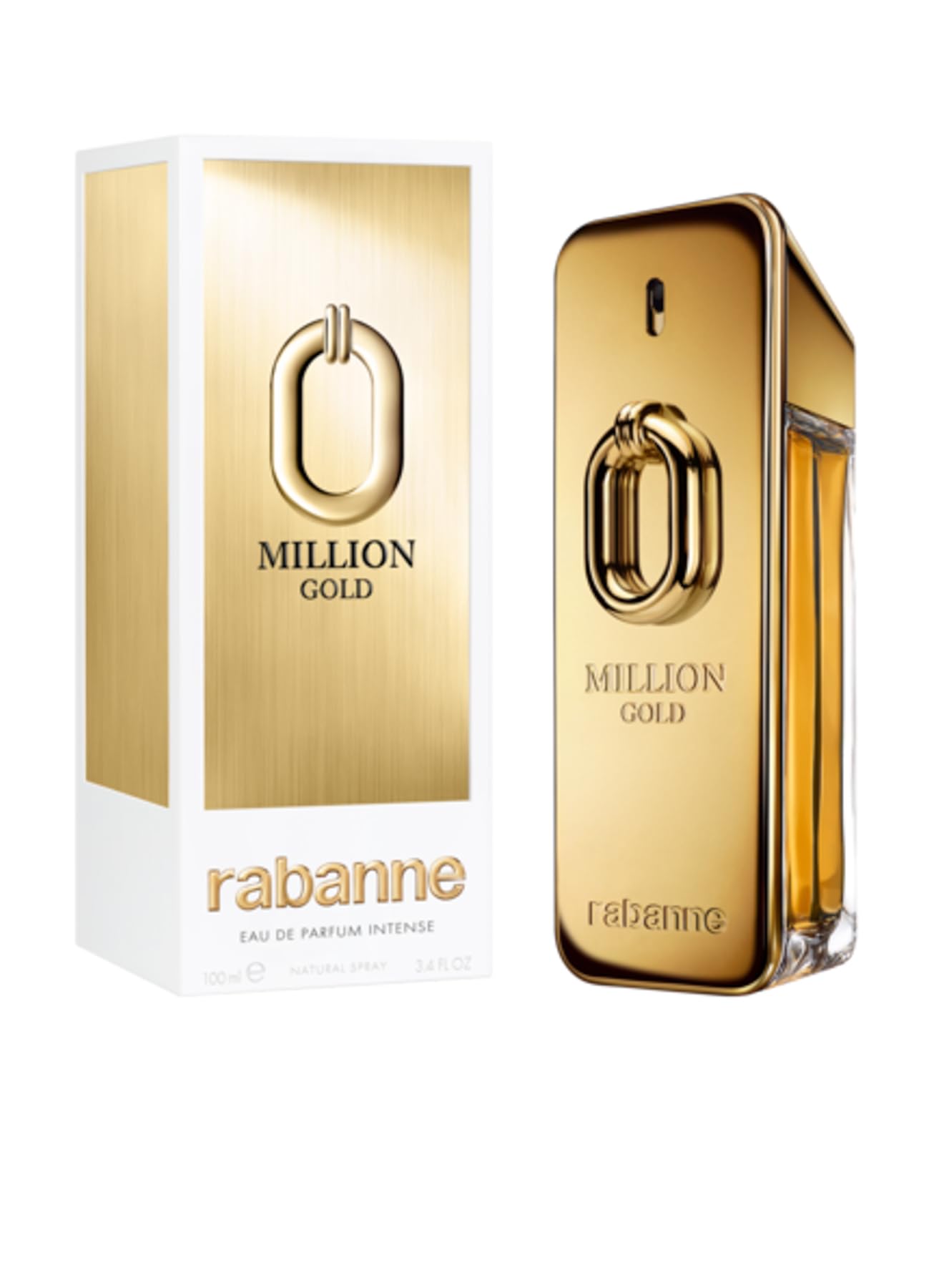 1 Million Gold By Paco Rabanne Intense For Men EDP 3.4 oz - Thumbnail 2
