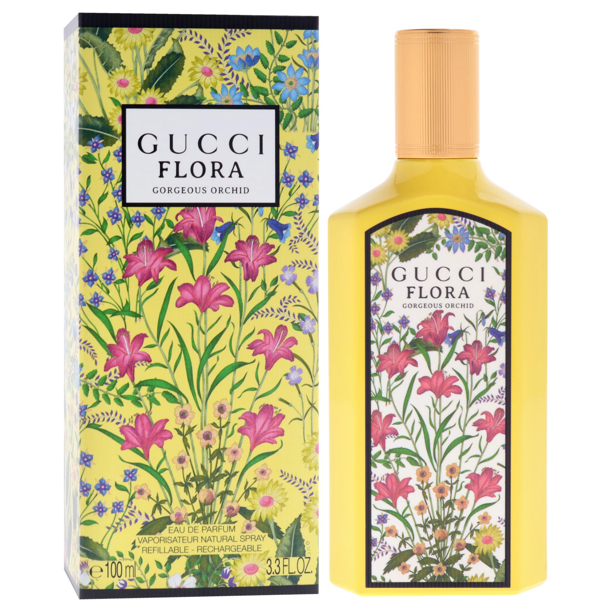 Flora Gorgeous Orchid By Gucci For Women EDP 3.3 oz - Thumbnail 3