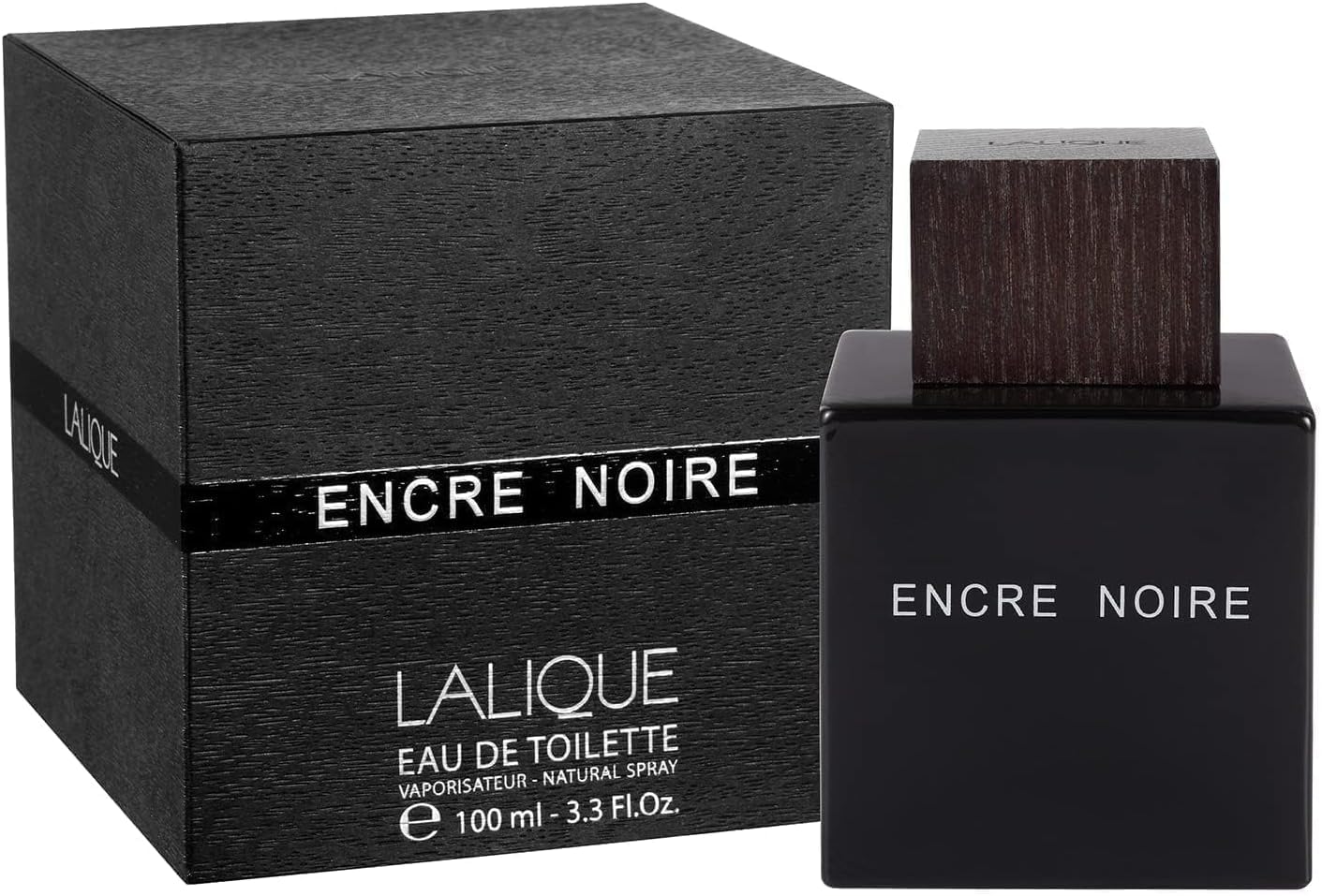 Lalique Encre Noire Pour Homme For Men EDT 3.3 oz - Thumbnail 3