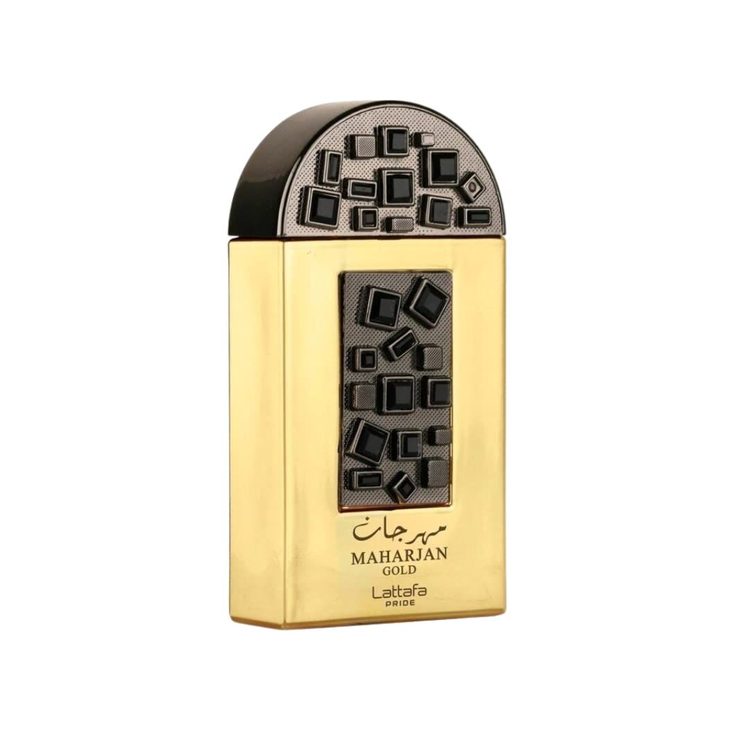 Lattafa Perfumes Maharjan Gold for Unisex Unisex EDP 3.4 oz - Thumbnail 3