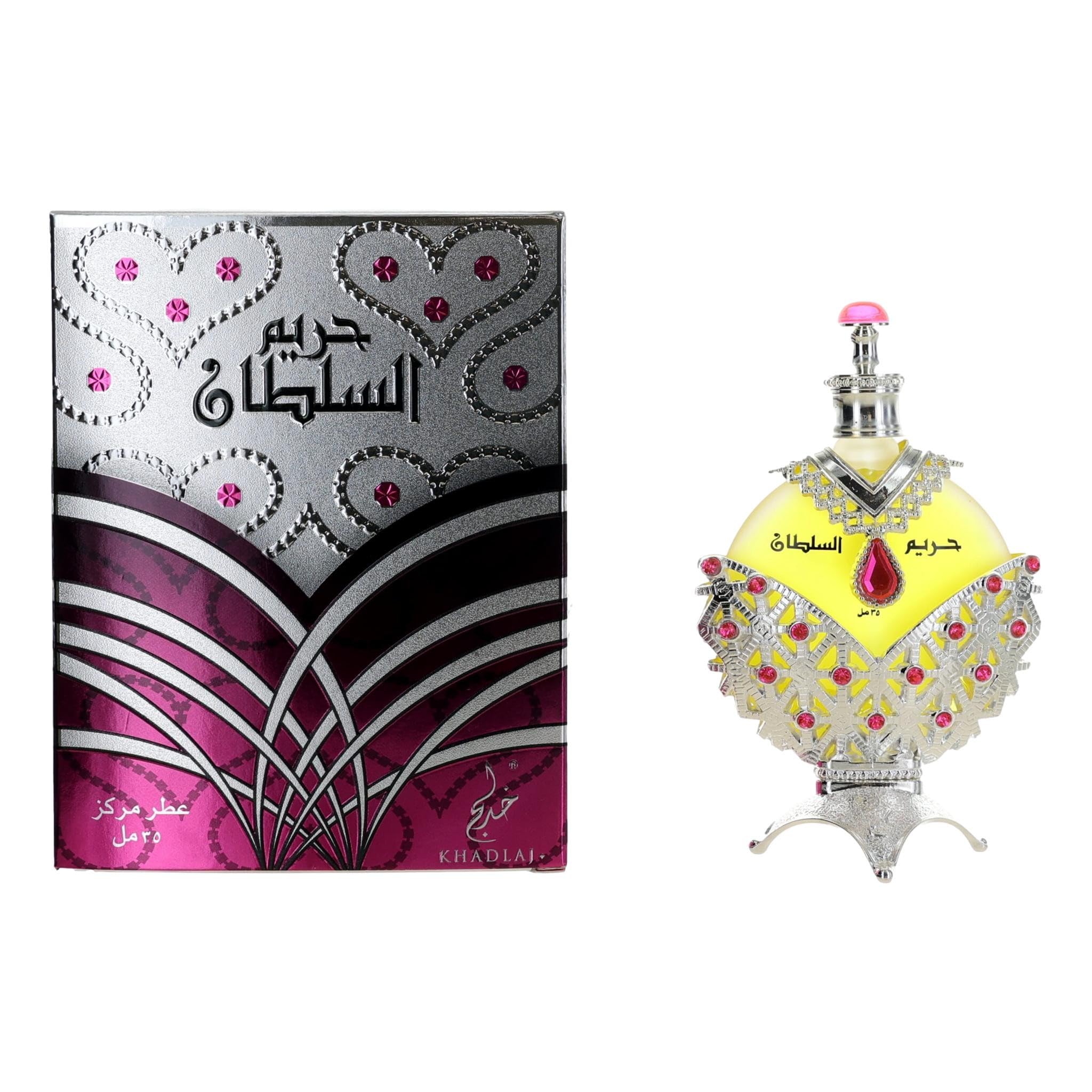 Khadlaj Perfumes Hareem Al Sultan Silver Floral Rose Musky Sweet Woody Long