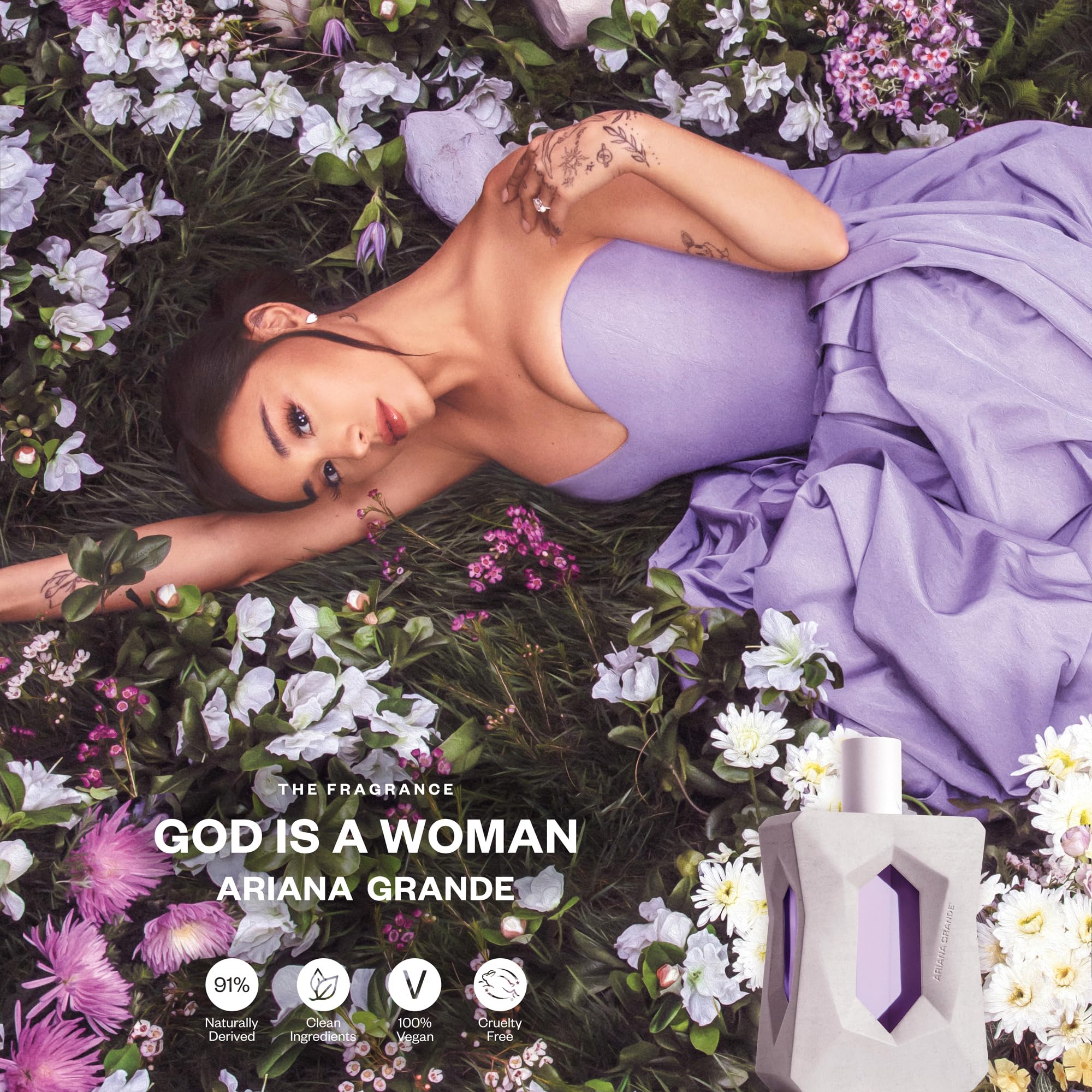 Ariana Grande God Is A Woman Fruity Musk With Notes of Orris Pear Vanilla - Thumbnail 3