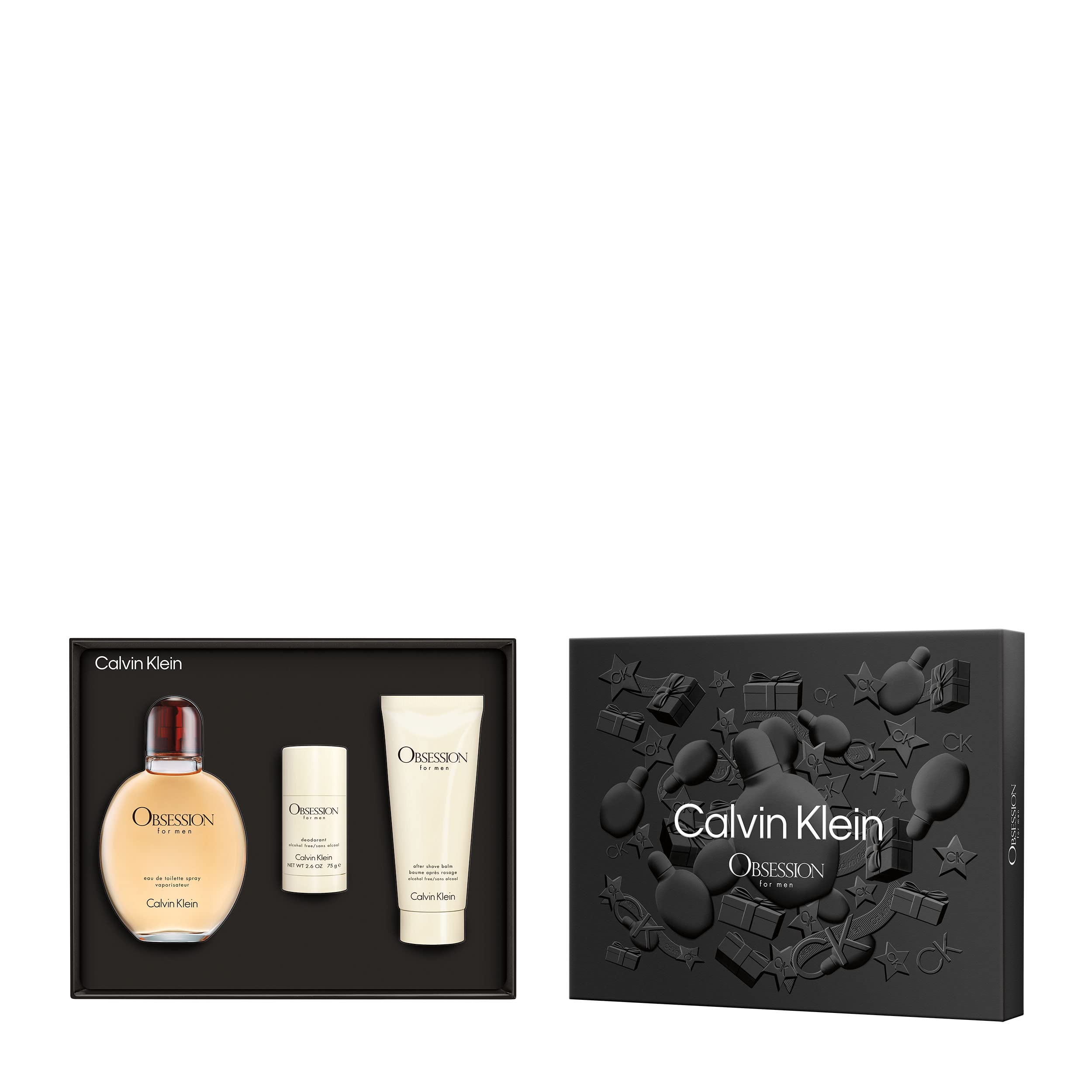 [Set] Obsession By Calvin Klein + After Shave Balm + Deodorant Stick EDT 4.2 oz