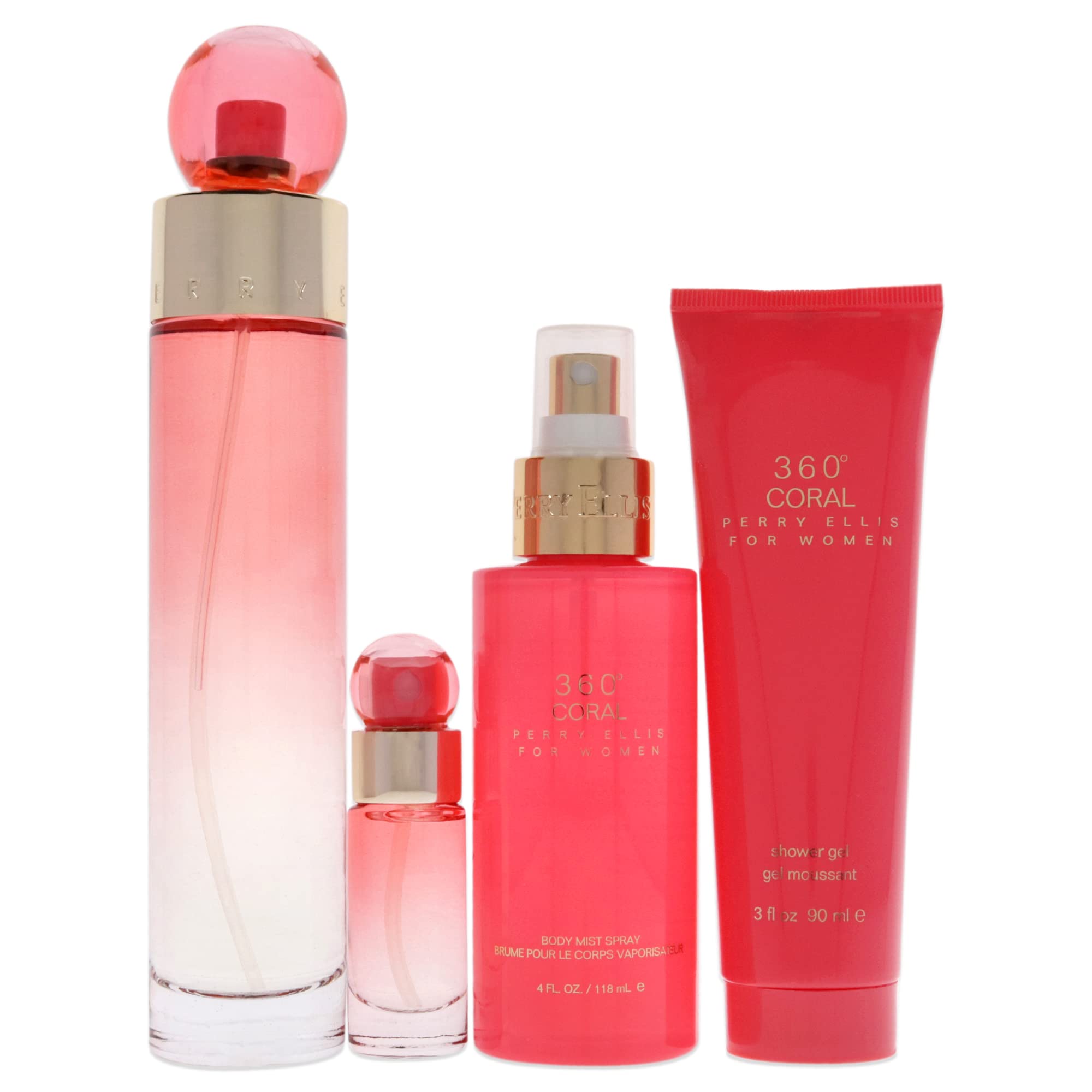 [Set] Perry Ellis 360 Coral By Perry Ellis 4 Piece For Women - Thumbnail 2