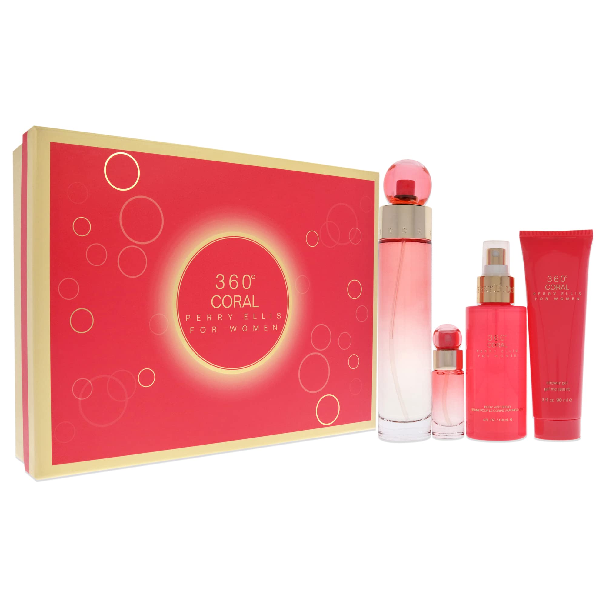[Set] Perry Ellis 360 Coral By Perry Ellis 4 Piece For Women - Thumbnail 3