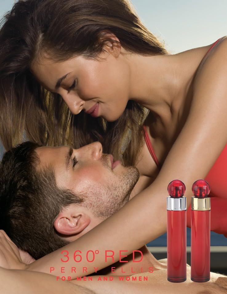 [Set] Perry Ellis 360 Red Body Shower Gel 7. Men 4 Pc EDT 5 ml (3.4 oz) - Thumbnail 3