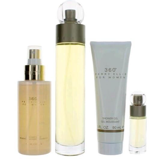 360(W)(H/B)(LI FREE)4PC SET(3.4oz edt sp, 4.0oz Body Mist,3.0oz Shower Gel,7.5ml edt sp mini)